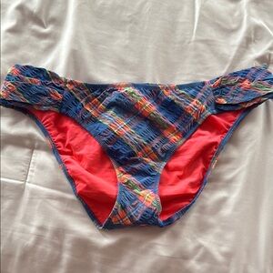 Victoria's Secret Multicolor Plaid Bikini Bottom